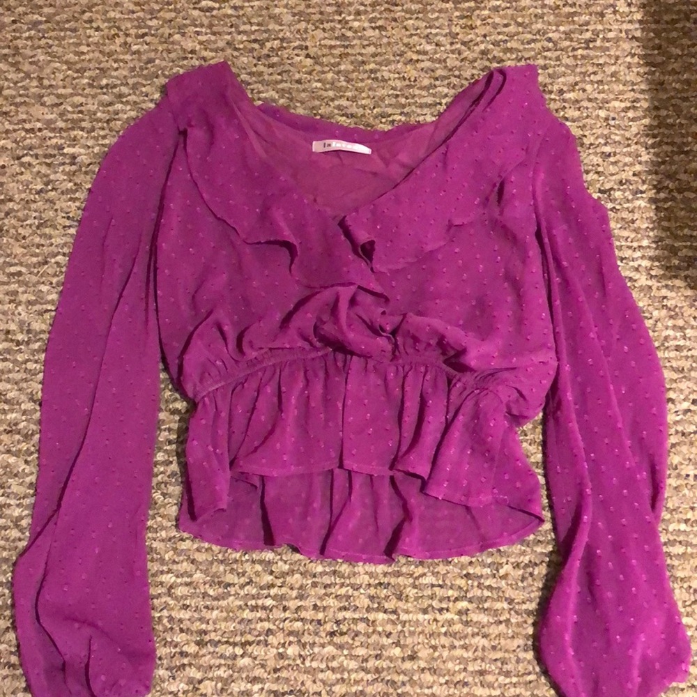 Purple boutique top